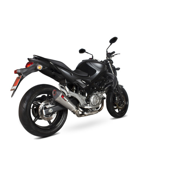 Scorpion Exhaust Suzuki Gladius 650 2009 - 2016 Serket Taper Full System Brushed Stainless Steel Sleeve